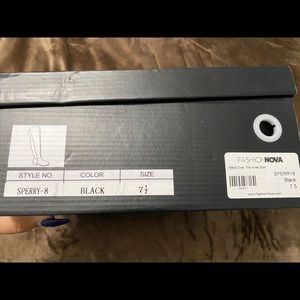 Black Marja Over the Knee Boots